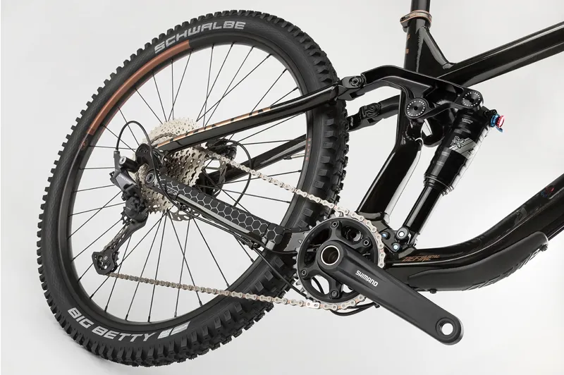 NS Bikes Define AL 150 2 Full Suspension Mountain Bike 2021 Black/Gold-5