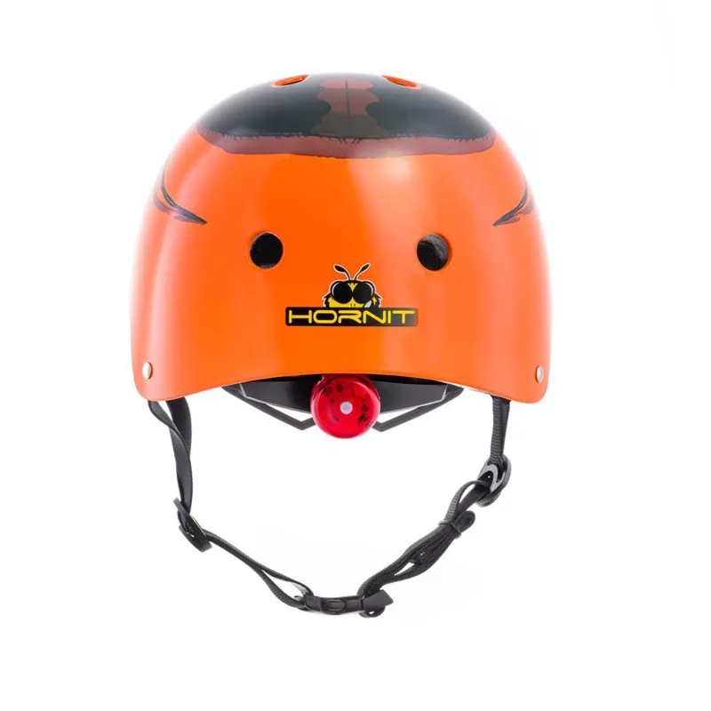 Hornit Mini Kids Cycling Helmet with LED Light Orange/Spider-6