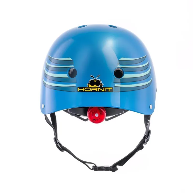 Hornit Mini Kids Cycling Helmet with LED Light Blue/Shark -6