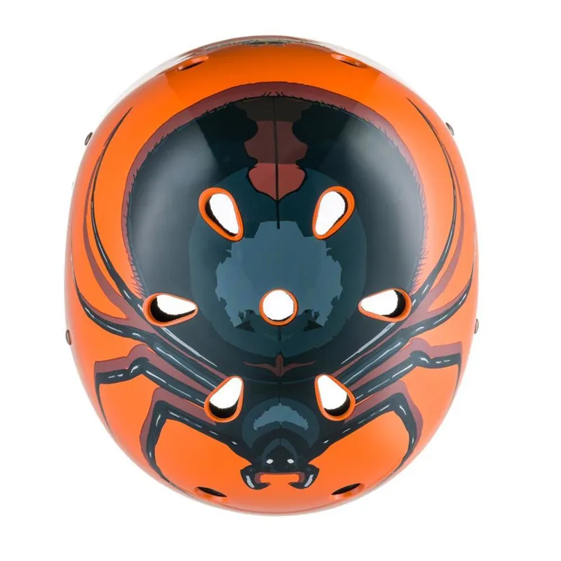 Hornit Mini Kids Cycling Helmet with LED Light Orange/Spider-4