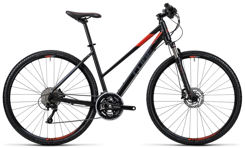 Cube Cross Womens Hybrid Bike 2016 Black/Red