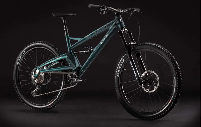 Orange Alpine Evo LE Full Suspension Mountain Bike 2022 Stealth Green-1