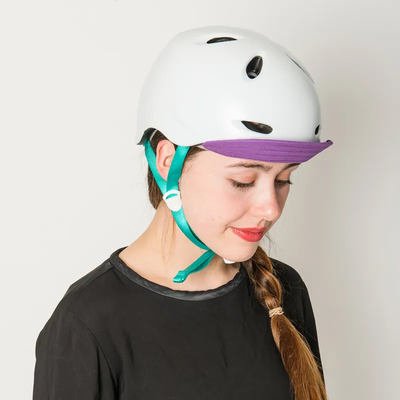 Bern Berkeley Womens Urban Cycling Helmet White/Turquoise/Purple-1