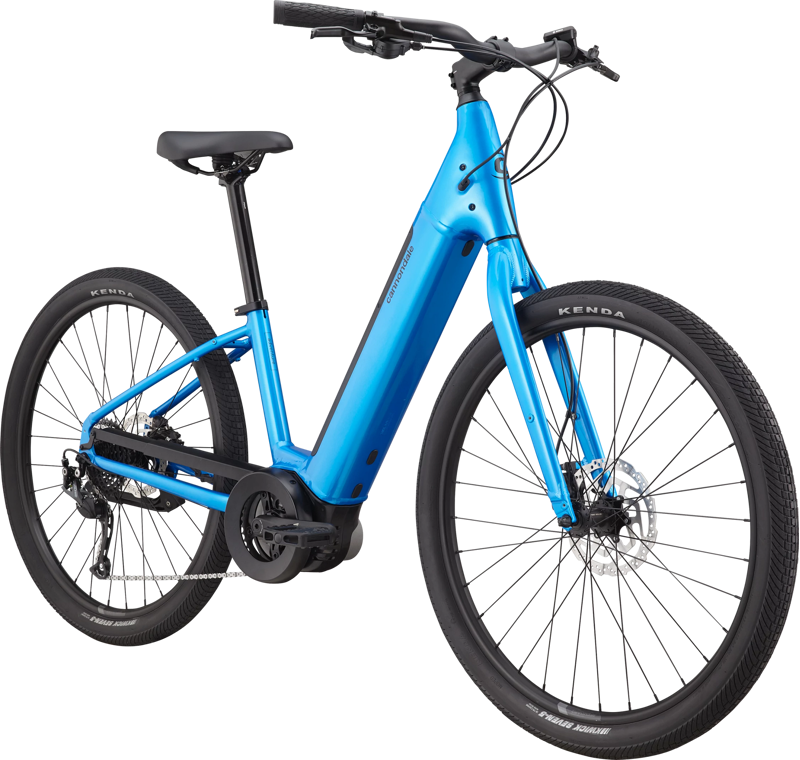 Cannondale Adventure Neo 4 Electric Urban Hybrid Bike 2021 Blue-1
