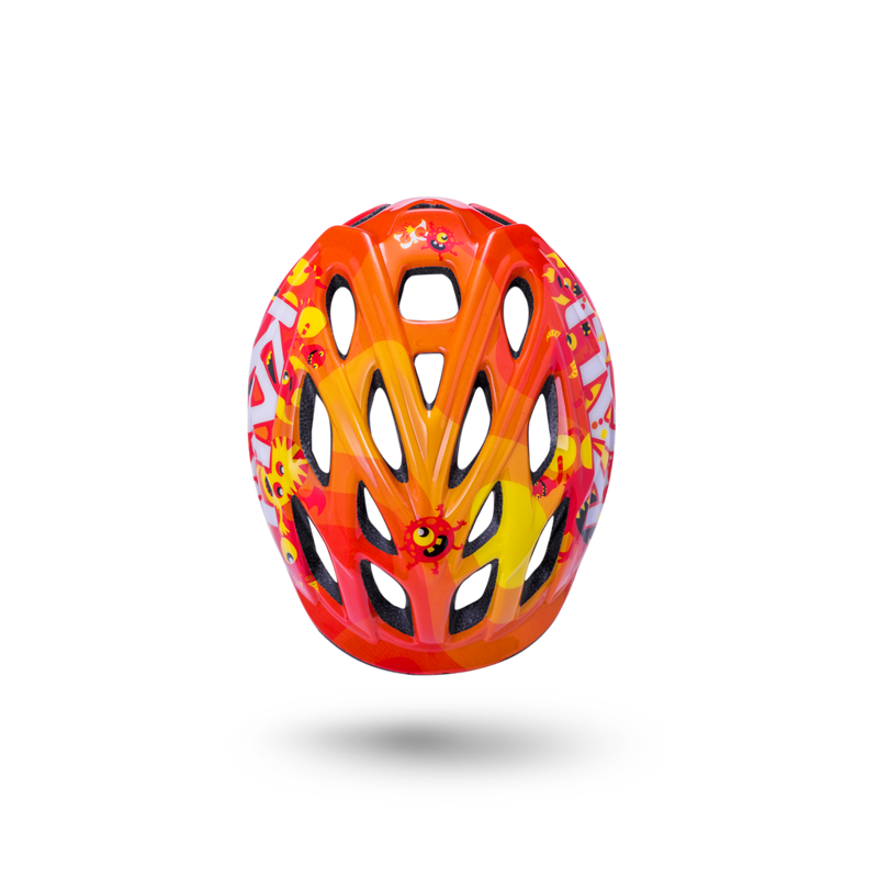Kali Chakra Child Cycle Helmet Monster Orange-1