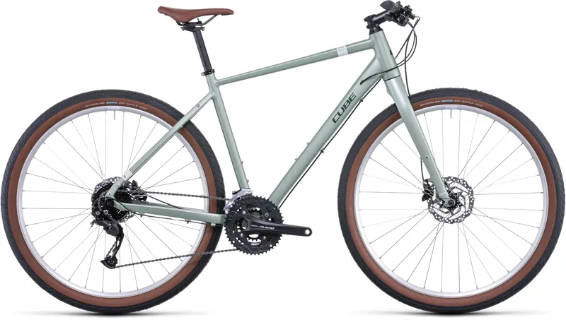 Cube Hyde Hybrid Bike 2022 Green/Grey