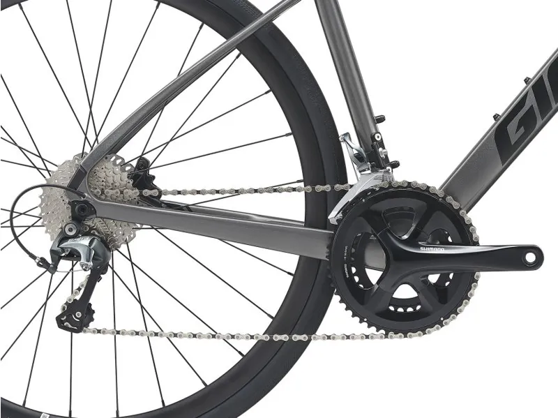 Giant FastRoad Advanced 2 Flat Bar Road Bike 2021 Charcoal-5