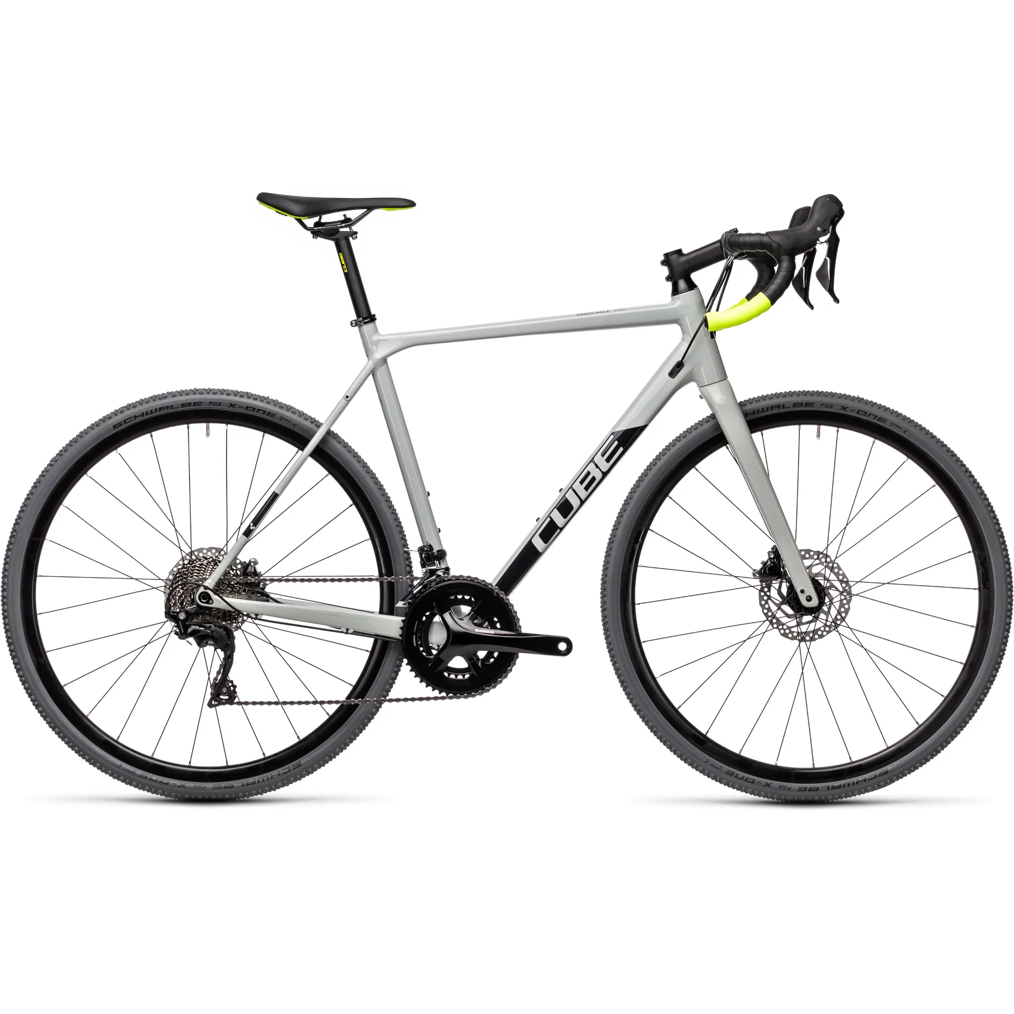 Cube Cross Race Pro Cyclocross Bike 2021 Grey/Yellow Cosmetic D