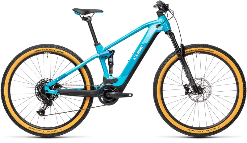 Cube Stereo Hybrid 120 Pro 625 FS Electric Mountain Bike 2021 Petrol/Blue