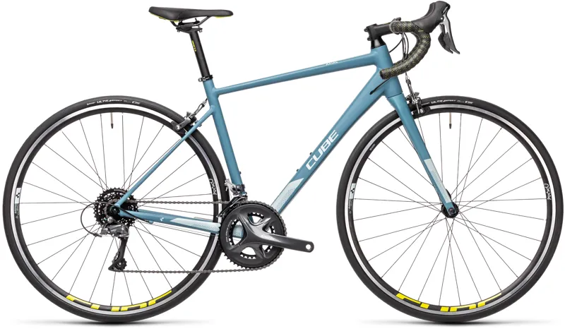 Cube Axial WS Womens Road Bike 2021 Grey Blue/Lime