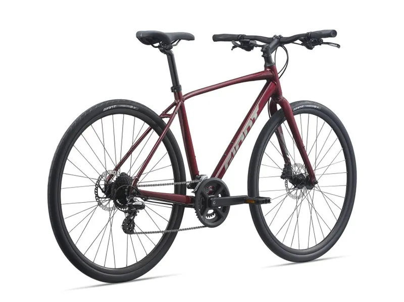 Giant Escape 2 Disc Hybrid Bike Garnet Red-6