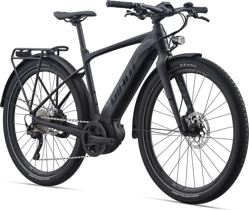 Giant FastRoad E+ EX Pro Electric Urban/Hybrid Bike 2021 Black-1