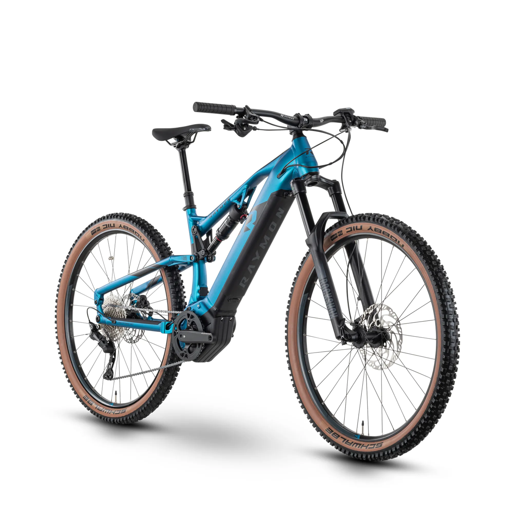 Raymon FullRay 150E 8.0 Deore Electric Mountain Bike Blue