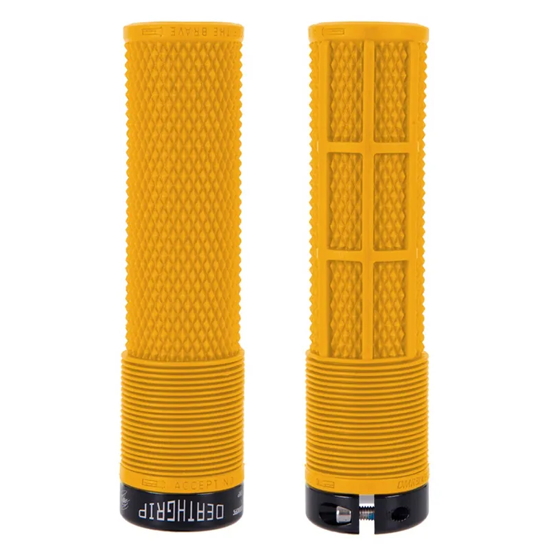 DMR DeathGrip Brendog MTB Grips - Gul Yellow Non Flange