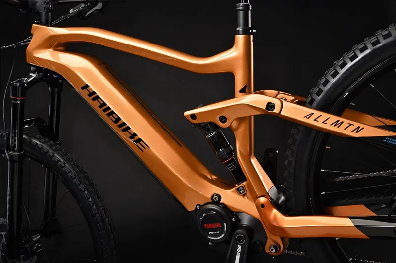 Haibike Allmtn Cf 6  Full Suspension Electric MTB Orange-2