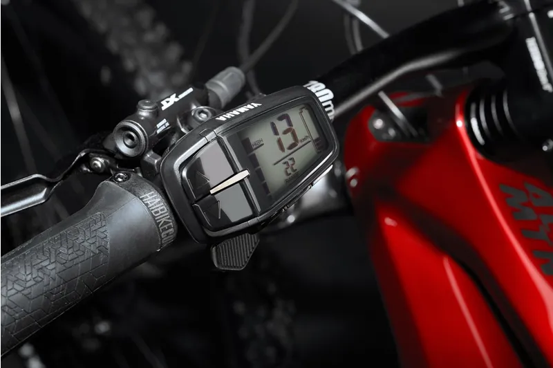 HaiBike AllMTN CF 12 Full Suspension Electric Mountain Bike Red/Black-4