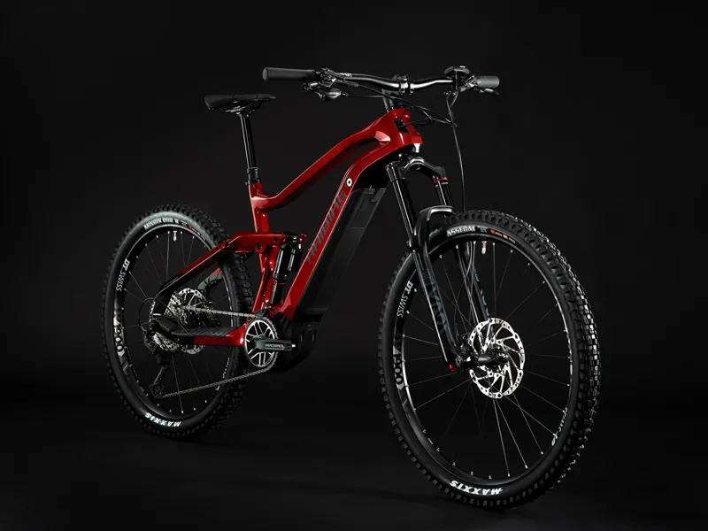 HaiBike AllMTN CF 12 Full Suspension Electric Mountain Bike Red/Black-1
