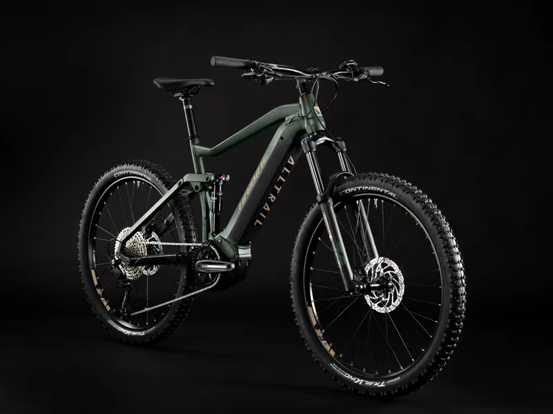 Haibike AllTrail 4 27.5 i630 Electric Mountain Bike Matt Green/Black/Caramel-1