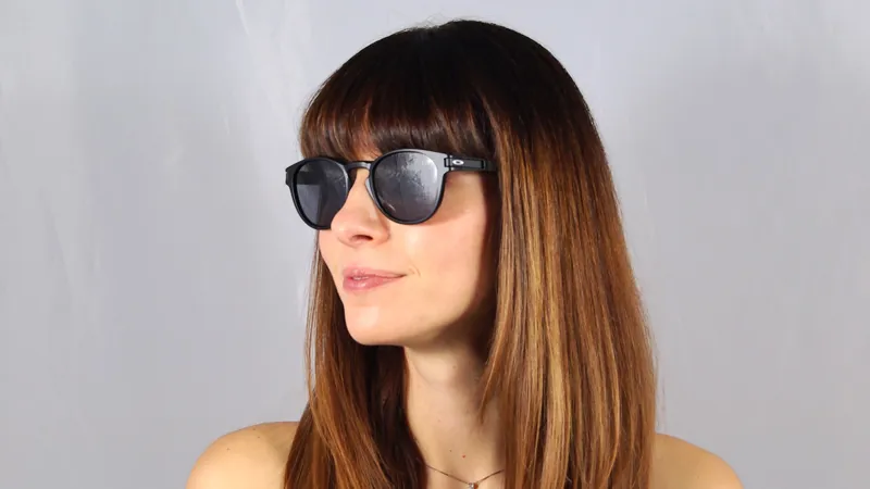 Oakley Latch Matt Black Grey Sunglasses-2