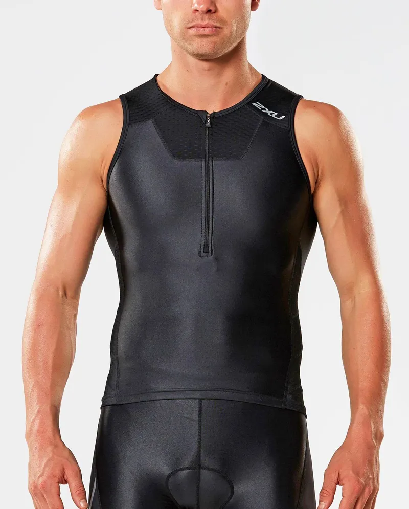 2XU X-Vent Tri Singlet Top Black-2