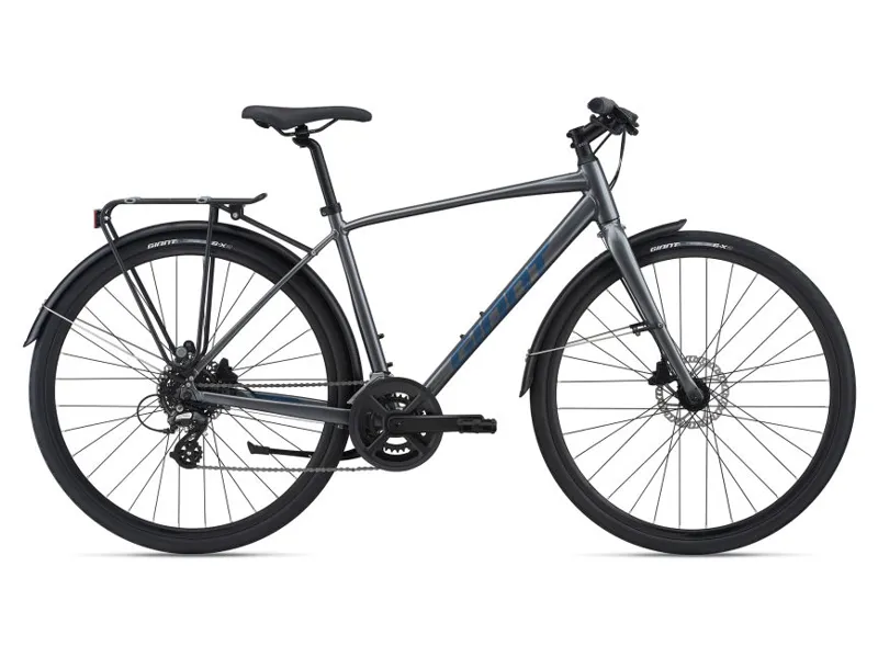 Giant Escape 2 City Disc Hybrid Bike 2021 Charcoal Grey