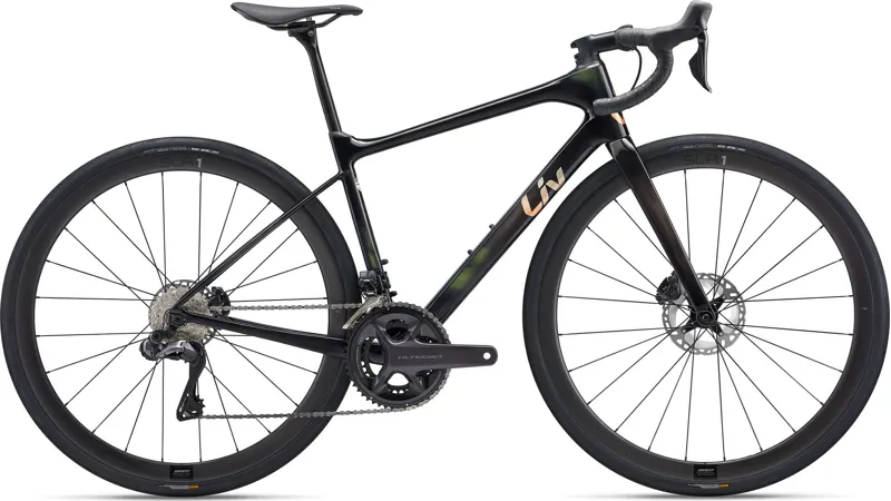 Liv Avail Advanced Pro 1 Road Bike 2022 Gloss Carbon Smoke Black