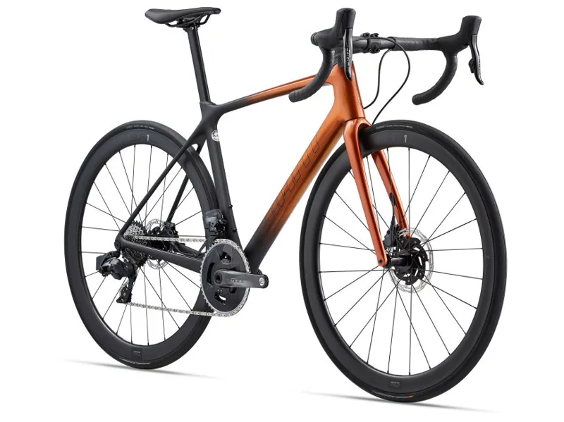 Giant TCR Advanced Pro 0 Disc AX Carbon Road Bike 2022 Amber Glow-1