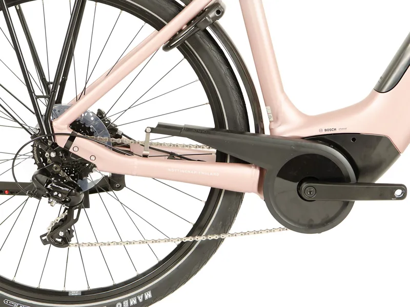 Raleigh Motus Tour Low Step Derailleur Electric Hybrid Bike Pink-2