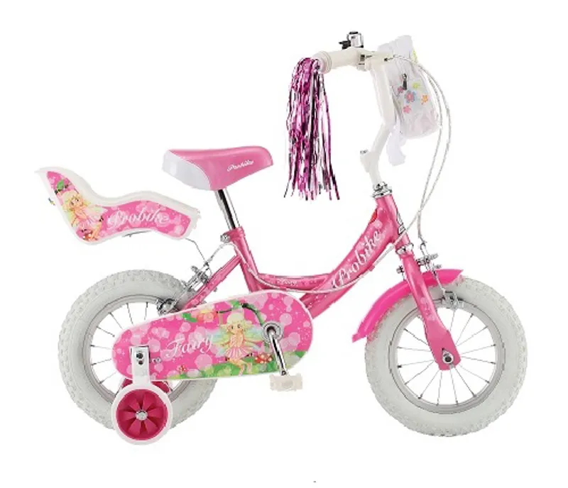 Probike Fairy 12in Wheel Girls Bike Pink