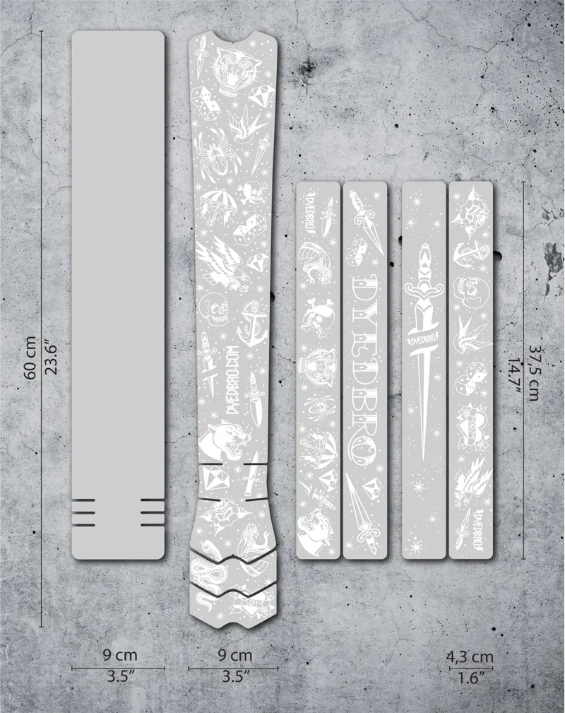 DYEDbro Old School Tattoo White Frame Protection Kit-3