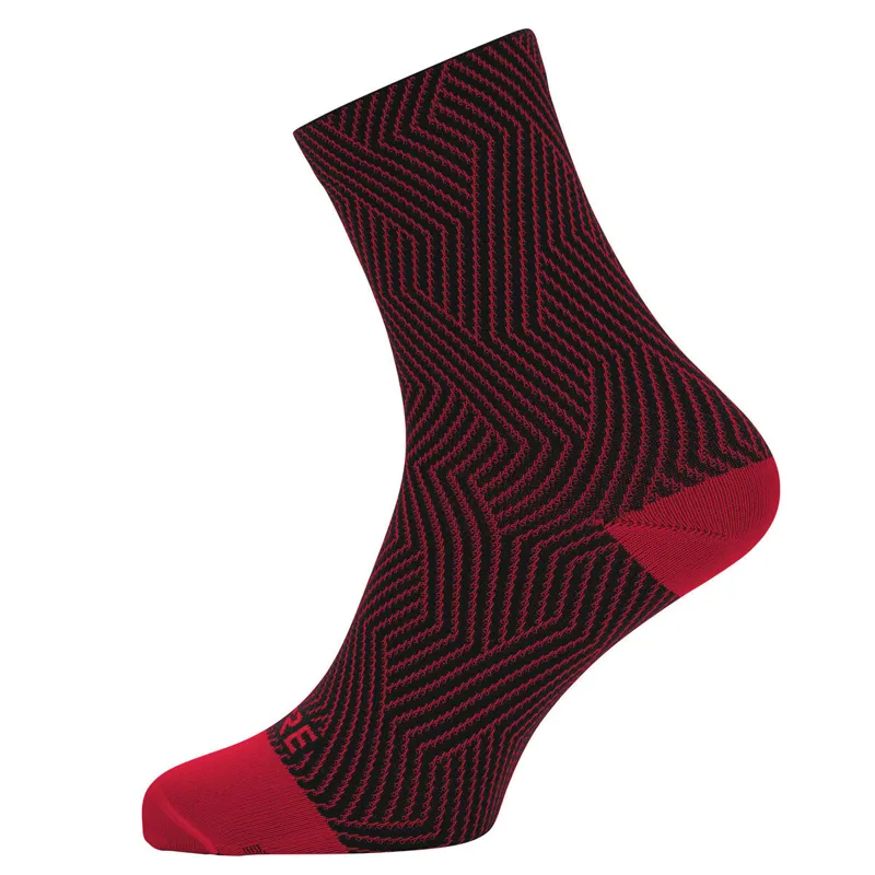 Gore C3 Optiline Mid Socks - Red