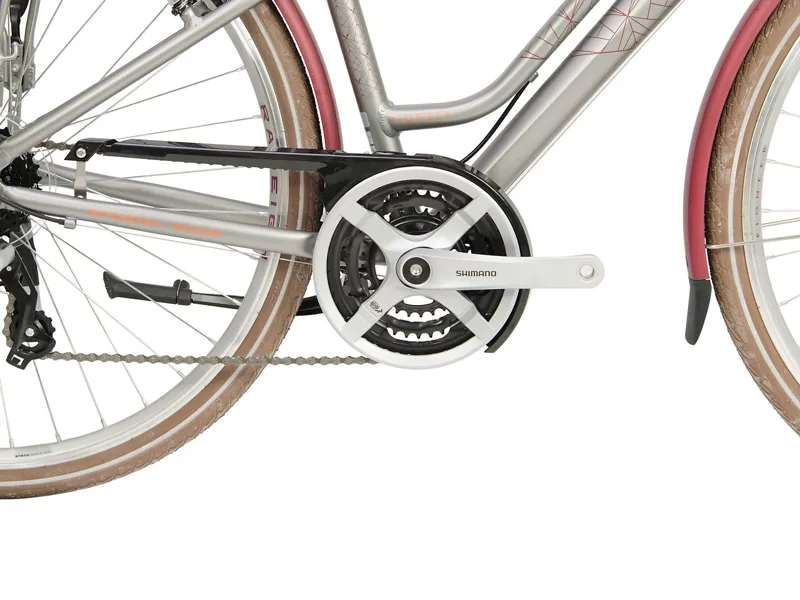 Raleigh Pioneer Grand Tour Low Step Hybrid Bike Burgundy/Grey-5