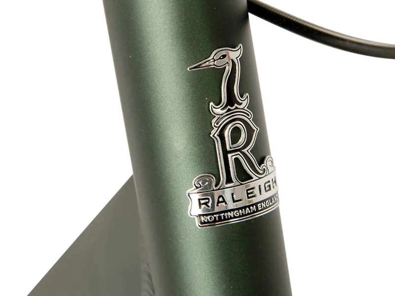Raleigh Pioneer Grand Tour Crossbar Hybrid Bike Green and Black-6