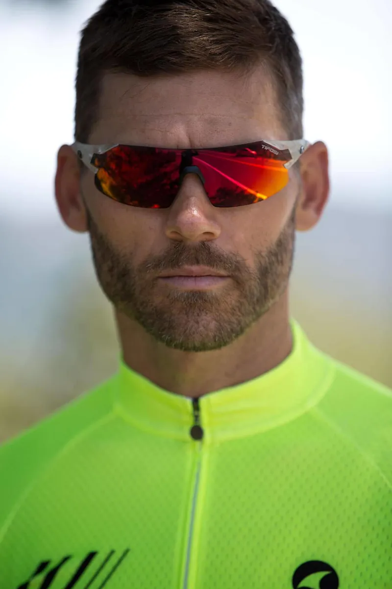 Tifosi Podium XC White/Green Sport Sunglasses-2