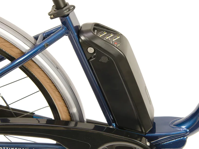 Raleigh Array Lowstep Electric Hybrid Bike Silver/Blue-4