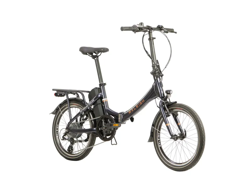 Raleigh Stow-E-way Electric Folding Bike Dark Blue-1