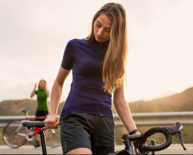 Vulpine Womens Cotton Rain Cycling Shorts Mid Grey-1