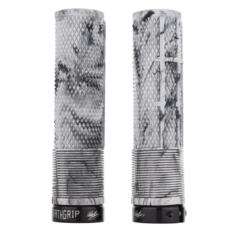 DMR DeathGrip Brendog MTB Grips - Snow Camo Non Flange