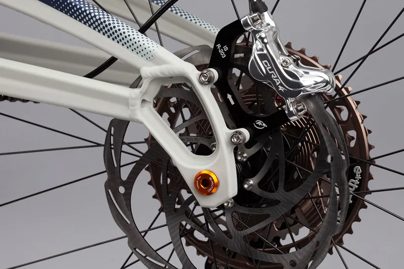 Orange Stage 6 Evo Team Enduro Mountain Bike 2022 Matt Smoke White-7