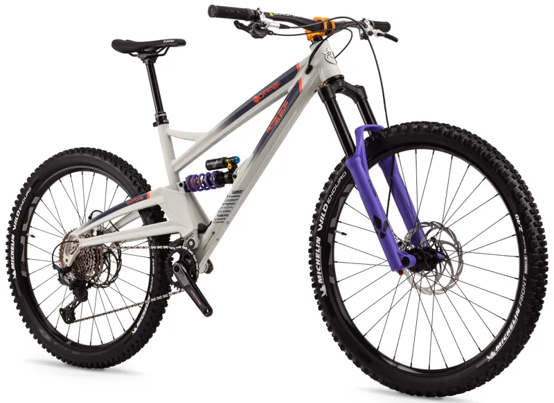 Orange Switch 6 Evo Team Enduro Mountain Bike 2022 Matt Smoke White-1