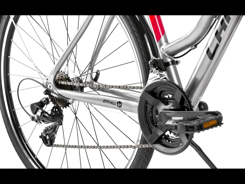 Lapierre Trekking 100 Womens Step-Thru Hybrid Bike Grey/Red 2020-2