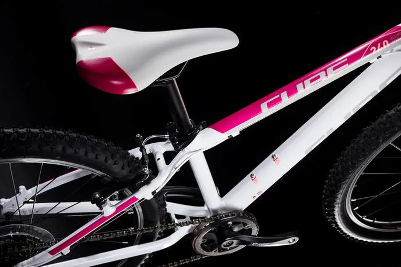 Cube Access 240 Kids Bike 24inch White/Red/Coral-2