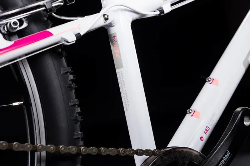 Cube Access 240 Kids Bike 24inch White/Red/Coral-1