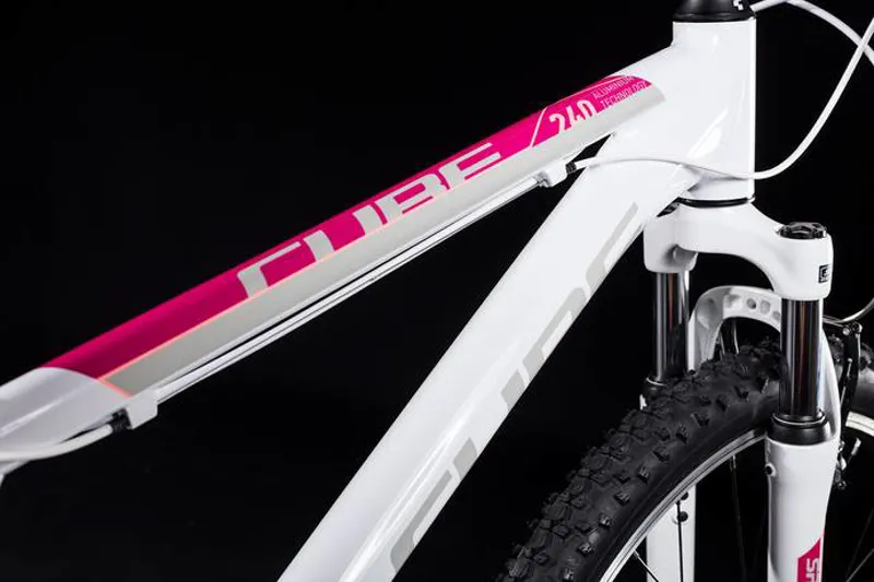 Cube Access 240 Kids Bike 24inch White/Red/Coral-3