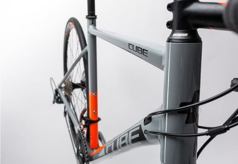 Cube Attain Race Disc Road Bike 2017 Grey/Orange-2