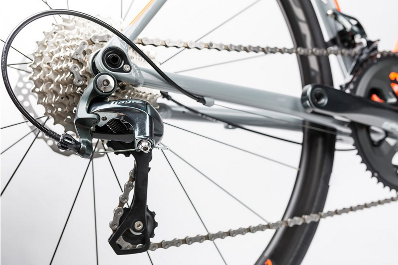 Cube Attain Race Disc Road Bike 2017 Grey/Orange-4