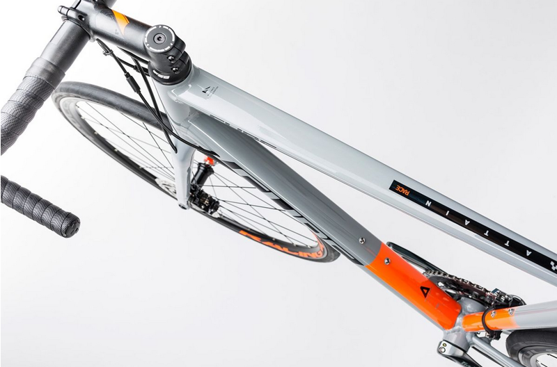 Cube Attain Race Disc Road Bike 2017 Grey/Orange-5