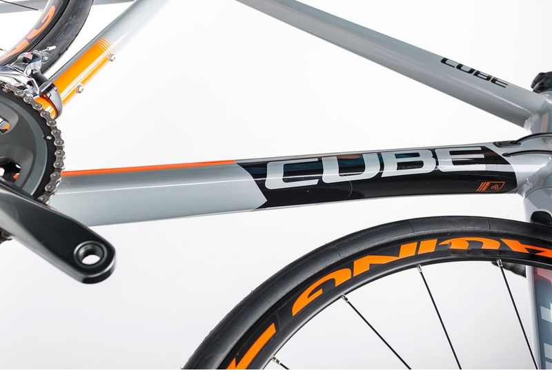 Cube Attain Race Disc Road Bike 2017 Grey/Orange-7