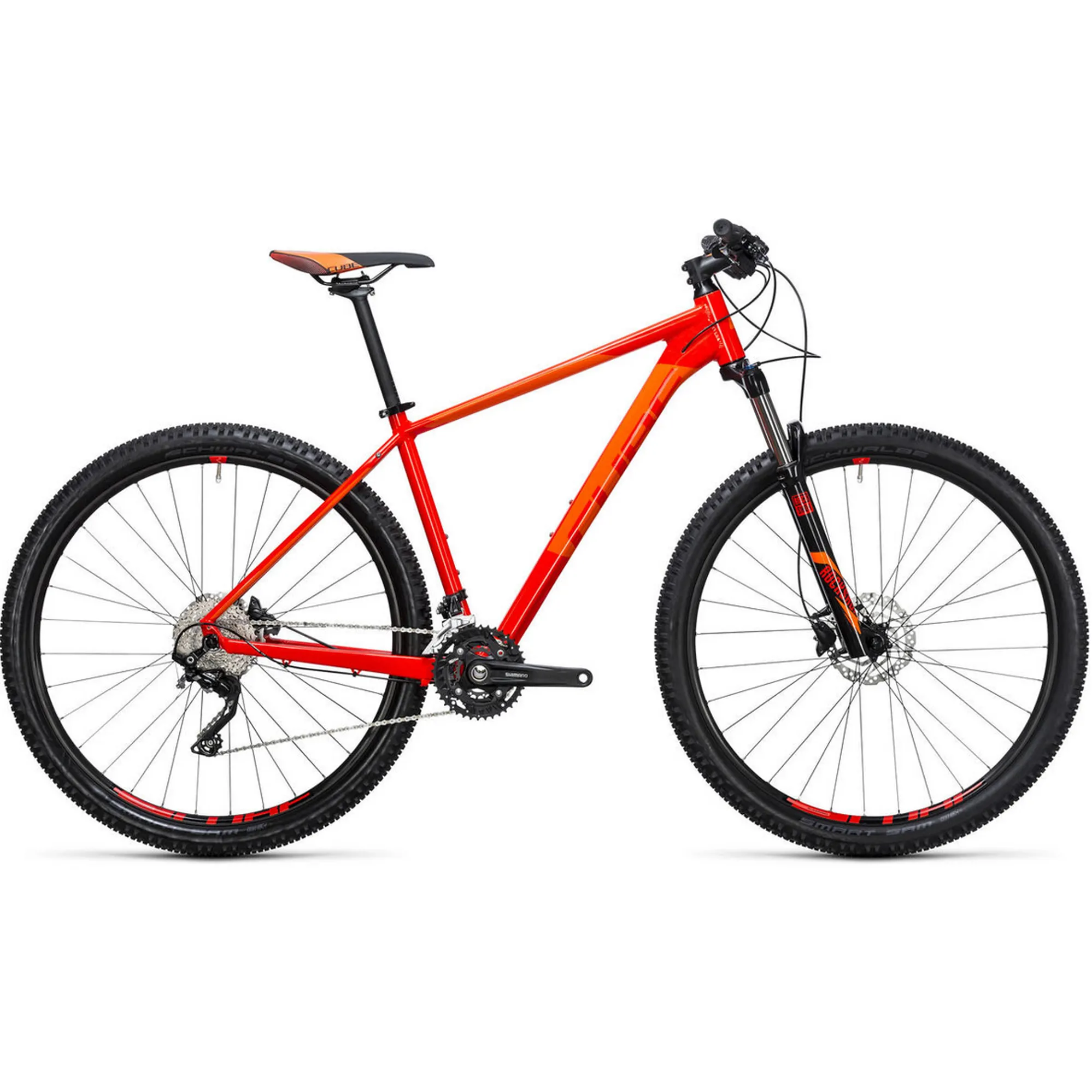 Cube Attention 29er Hardtail Mountain Bike 2017 Red Orange