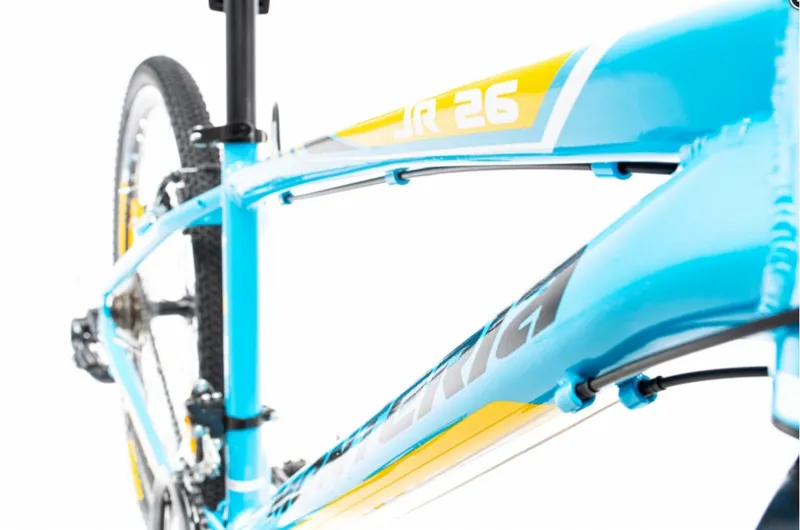 Monteria JR 26in Wheel Hardail Mountain Bike Blue/Yellow/Black -3